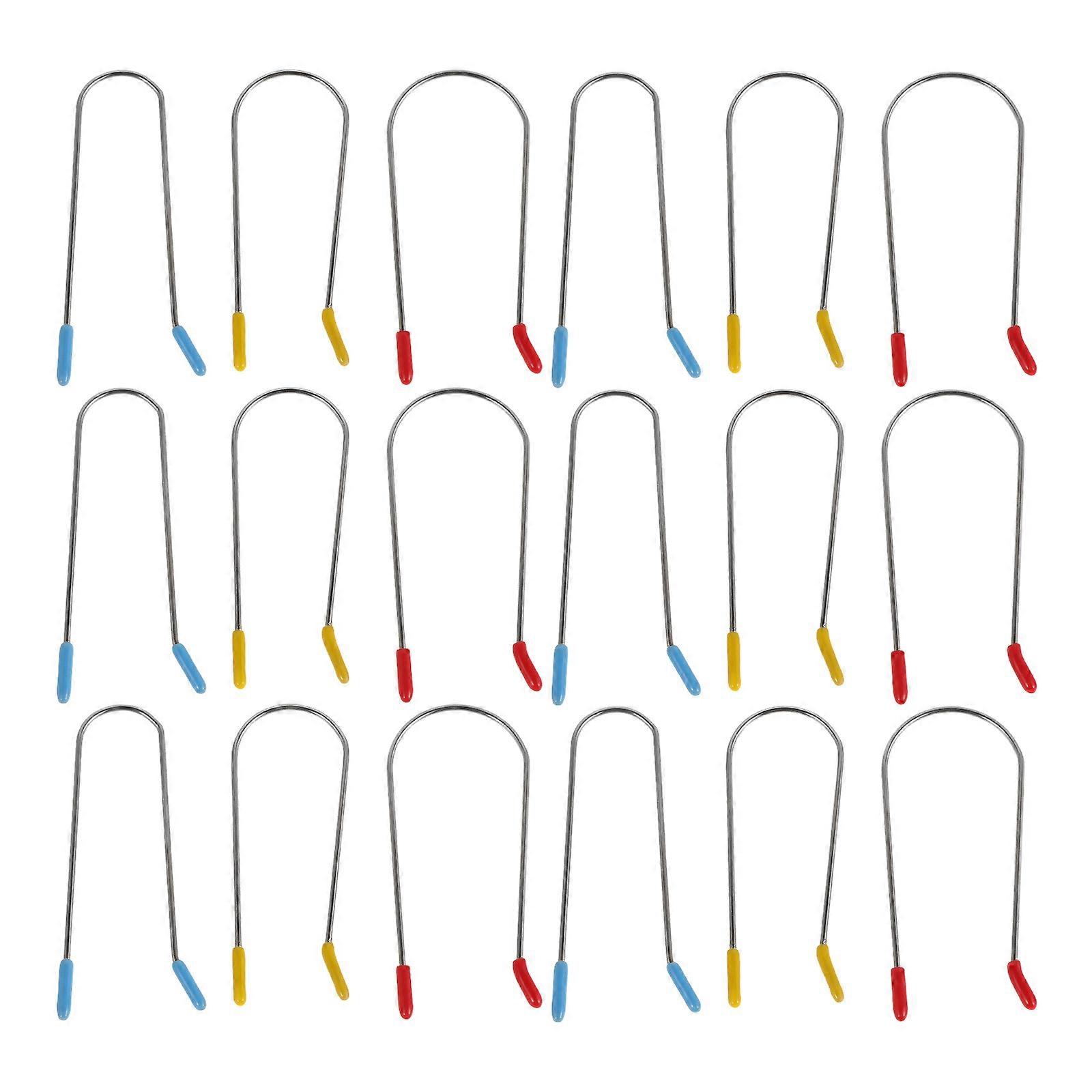 24pcs Curling Pins, Hot Roller Clips, Bobby Rollers Hair Grips for Thick, Volumizing Curls, Assorted Sizes, Titanium & 304 Stainless Steel