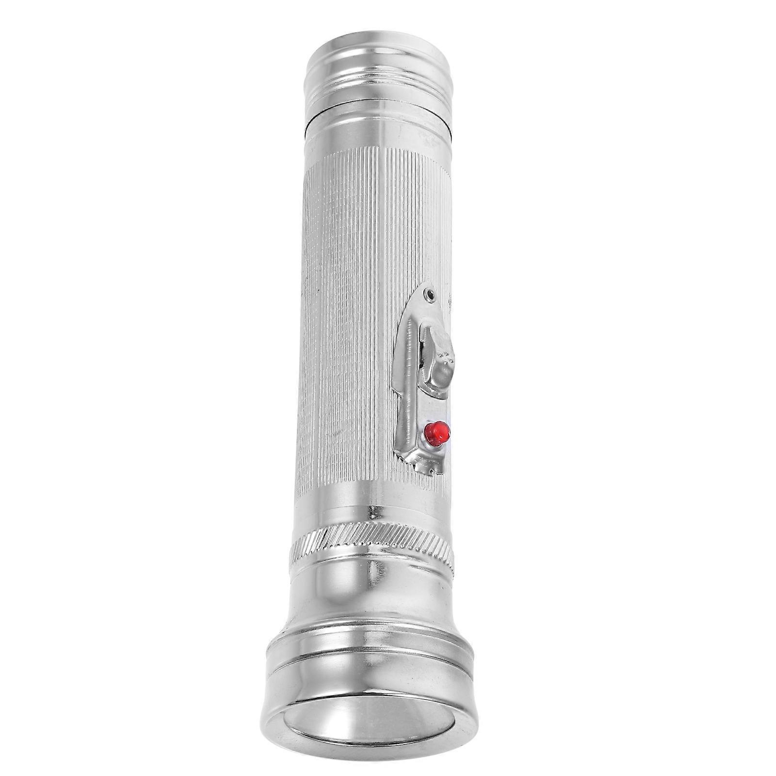 Vintage Metal Flashlight for Outdoor Travel – Durable Retro Design, Portable Torch for Camping with Sturdy Build and Easy Battery Replacement