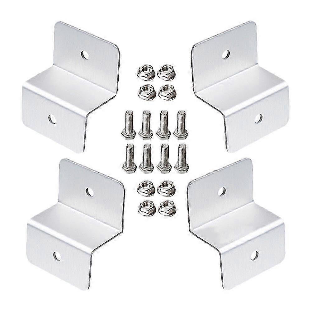 4pcs Z Support Brackets for Solar Panel Mounting on Boats and RVs