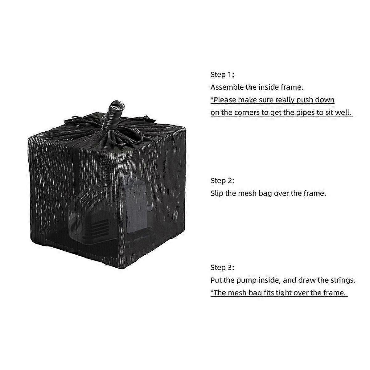 26CM Pond Pump Filter Bag for Pond Filter Box with Drawstring