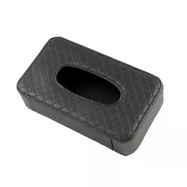 Universal Car Tissue Box Creative Leather Napkin Holder Box Back Seat Sun Visor Tissue Organizer Suitable for Car