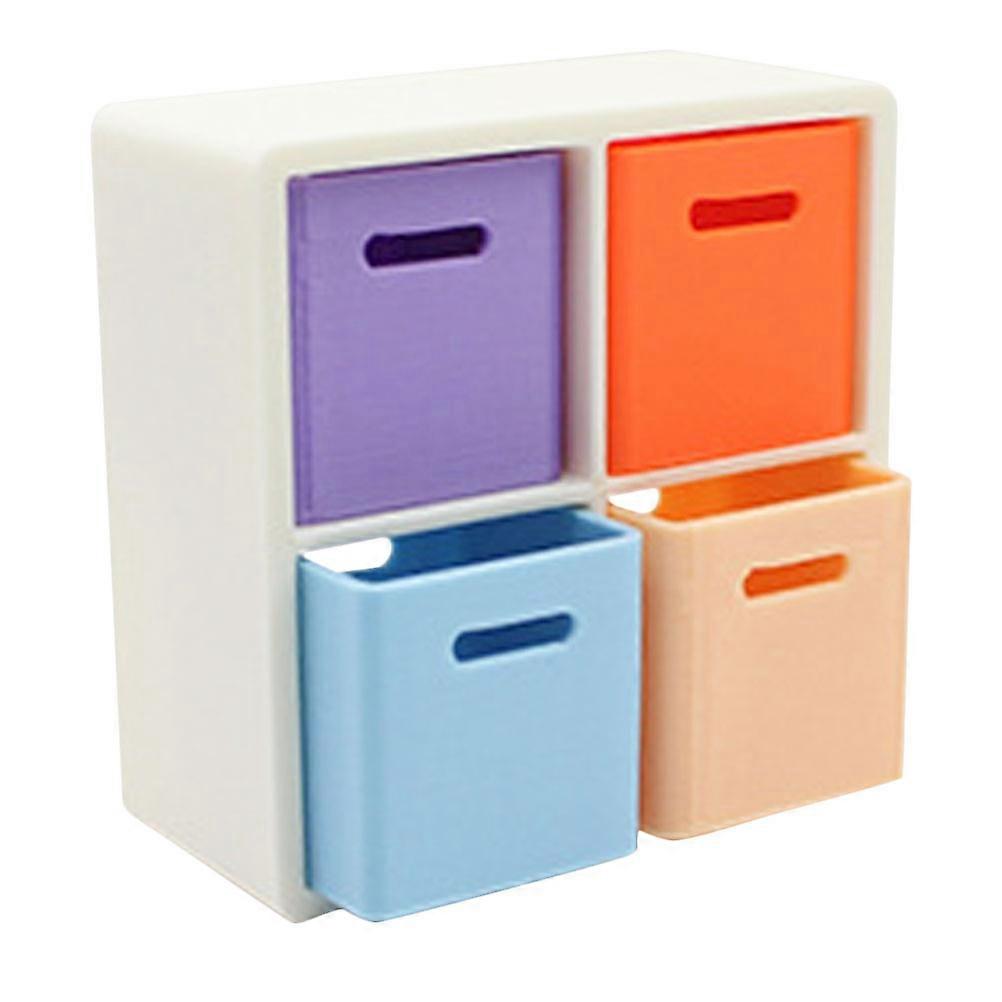 Miniature Dollhouse Storage Box with Modular Design, Safe Materials for Flexible Assembly and Interactive Play