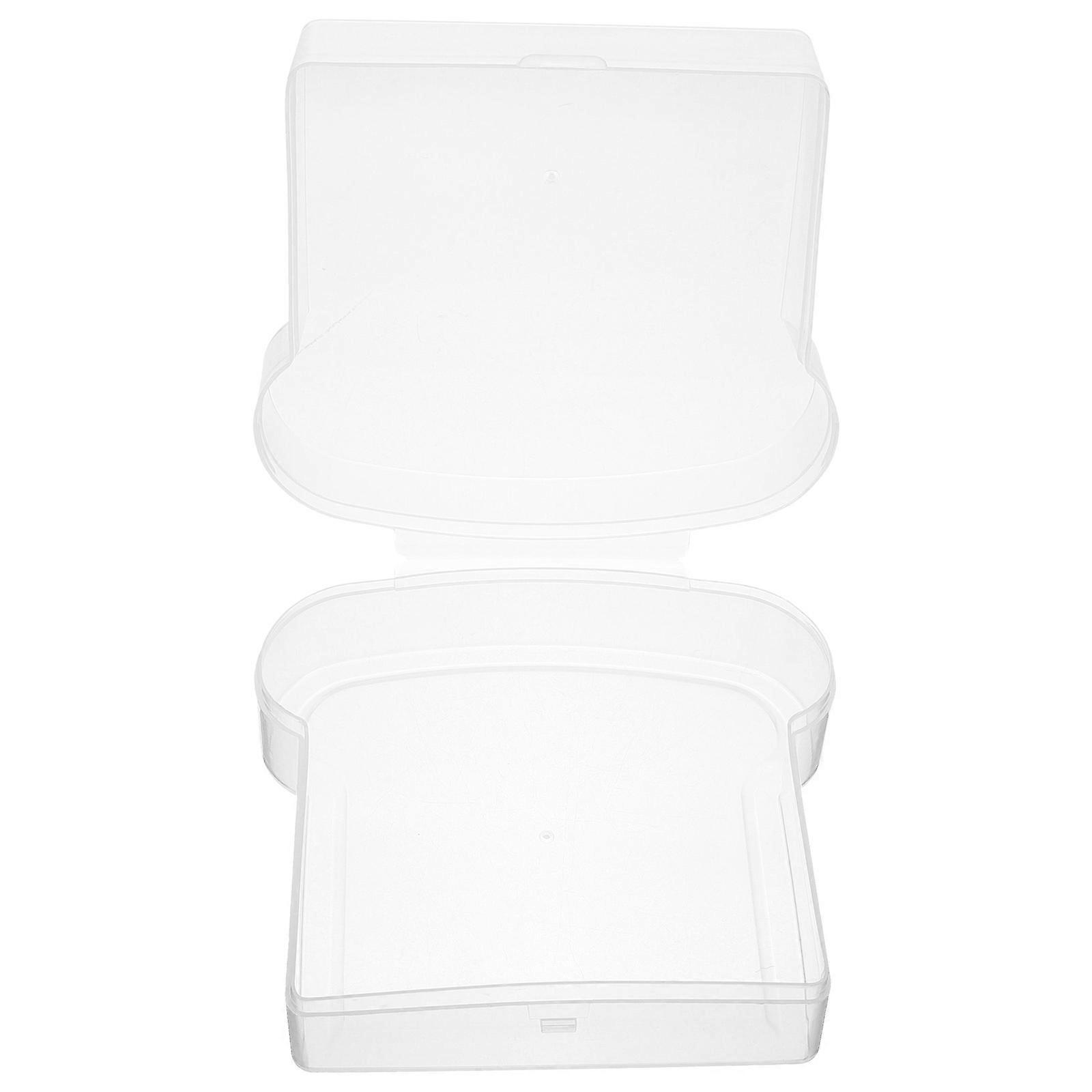 Portable Transparent Sandwich Storage Box with Lid – Safe Material, Container for Bread, Toast, Camping, Picnic & Lunch