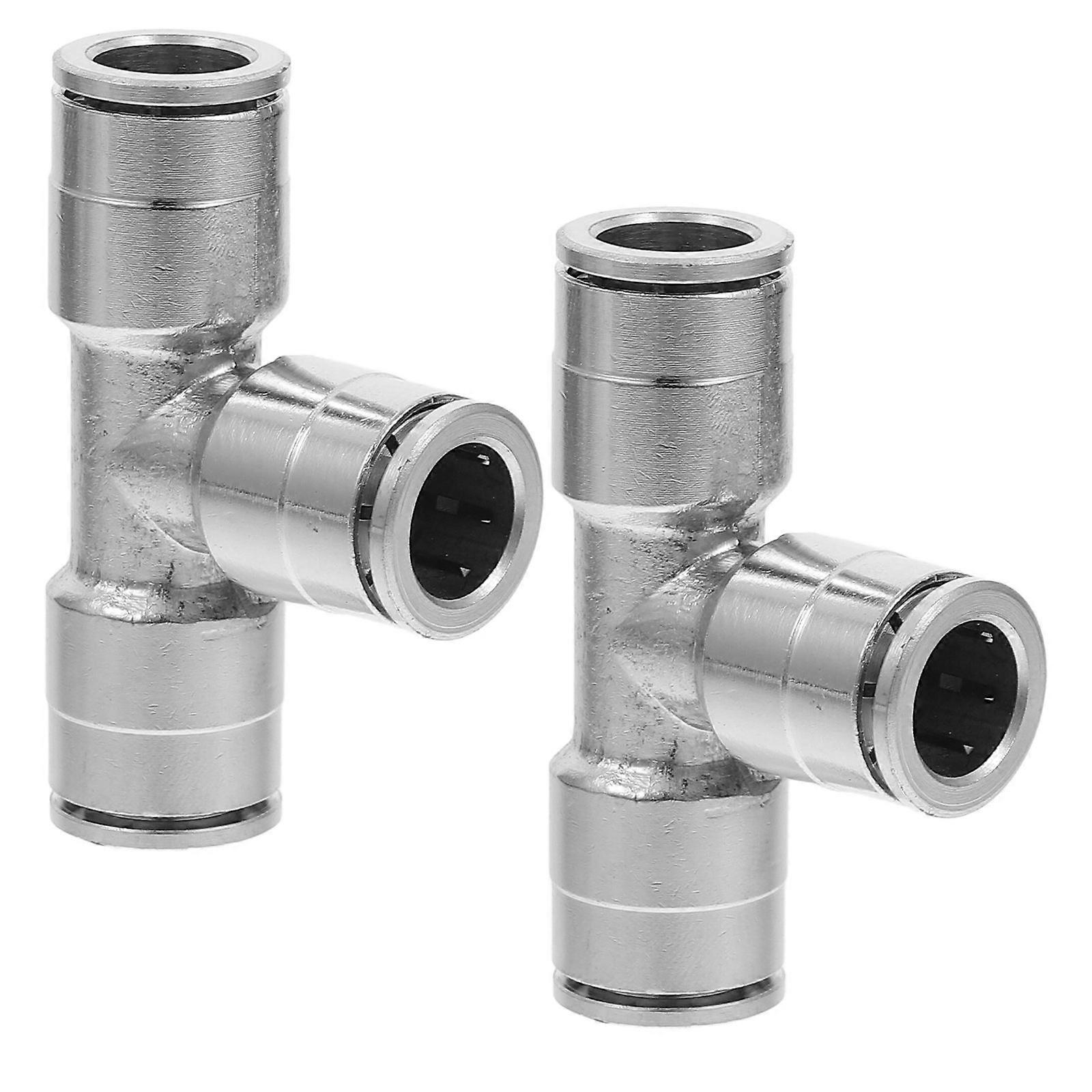 Copper Tee Air Hose Fittings Quick Connect Coupler Multi Functional Connector for Pneumatic Equipment Versatile Connection