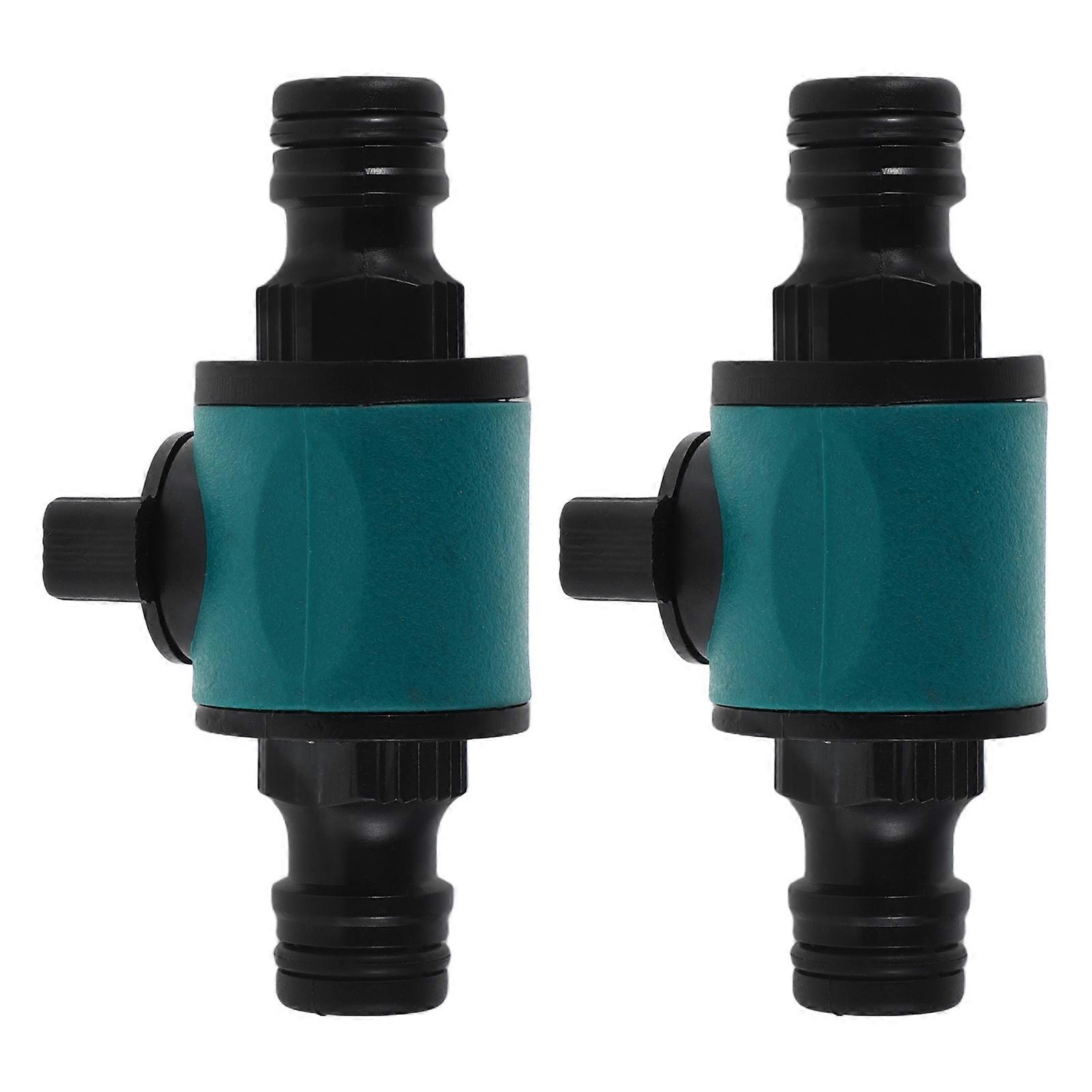 2pcs Flow Valve Hose Connector with Quick Connect Fittings, Durable Nipple Connector for Easy Hose Repair and Versatile Use