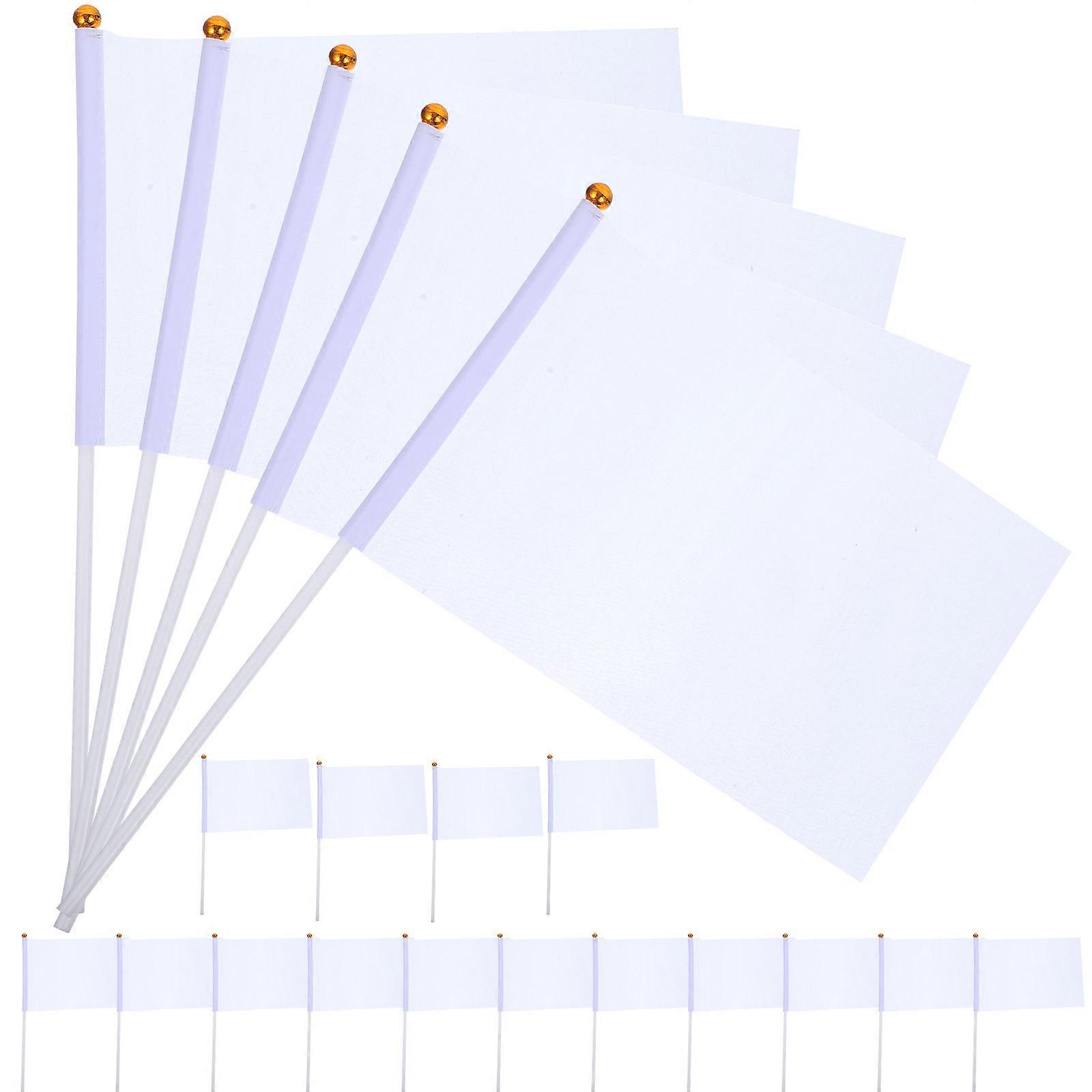 Sports Referee Flags Hand-Cranked Flag Commanding Bars And Clubs 14x21cm 20Pcs