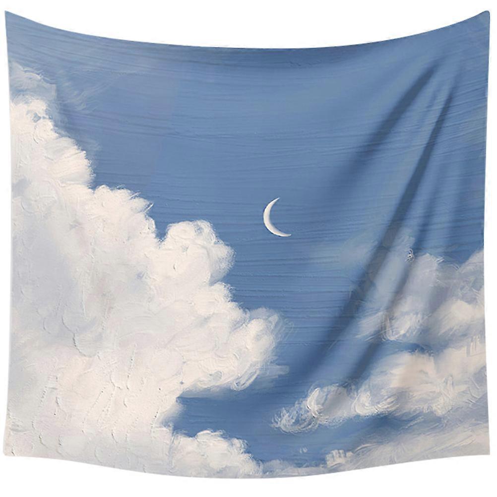 Sky Pattern Tapestry Wall Decoration Blue Polyester 73x95cm Home Use Decorative Wall Blanket 1Set