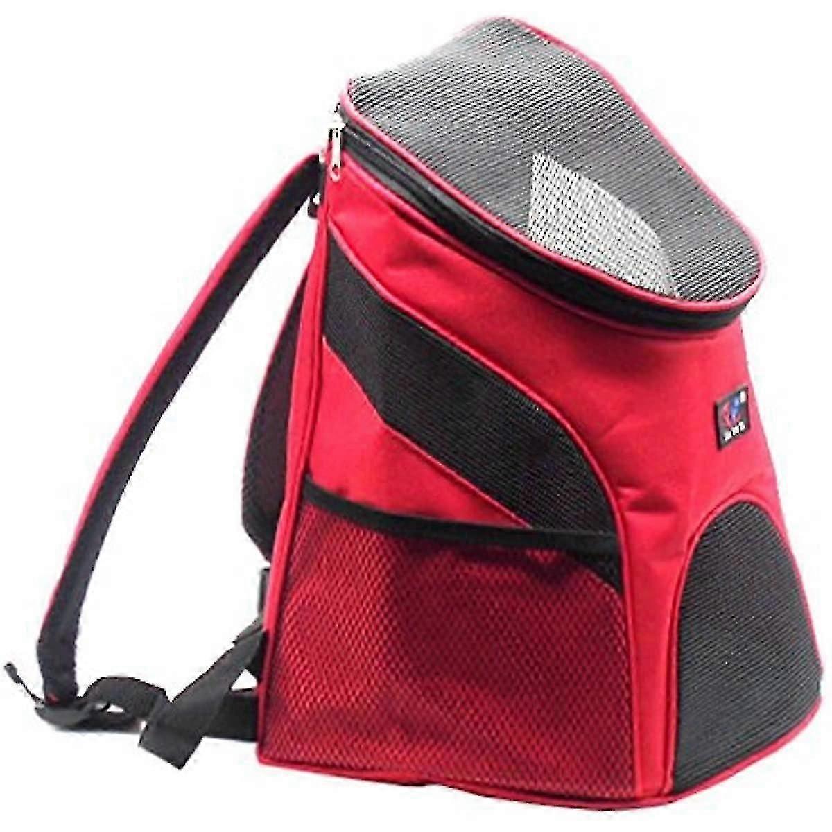 Yicat Breathable Easy Access Zippered Top Backpack Pet Carrier With Mesh Windows