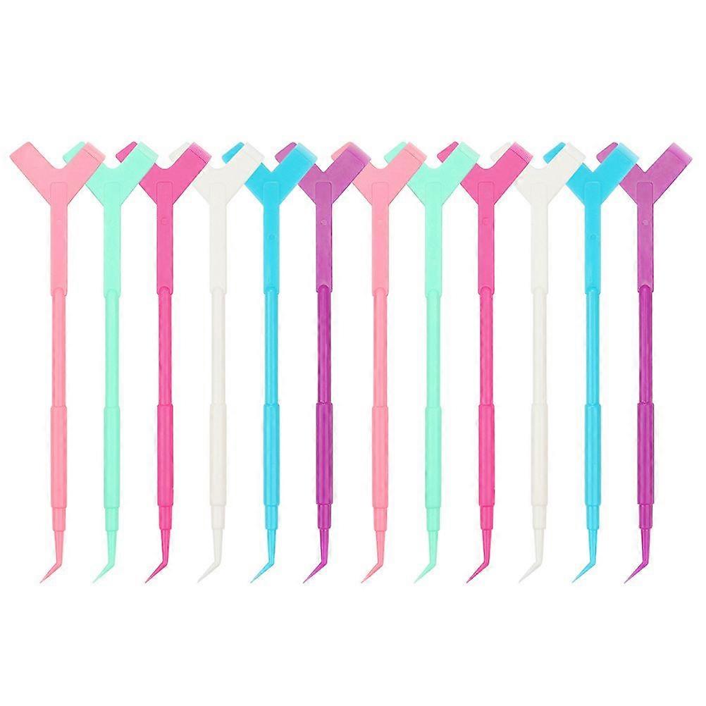 60Pcs Y-shaped Eyelash Lifting Tools Practical Female Eyelash Grafting Brushes Sticks
