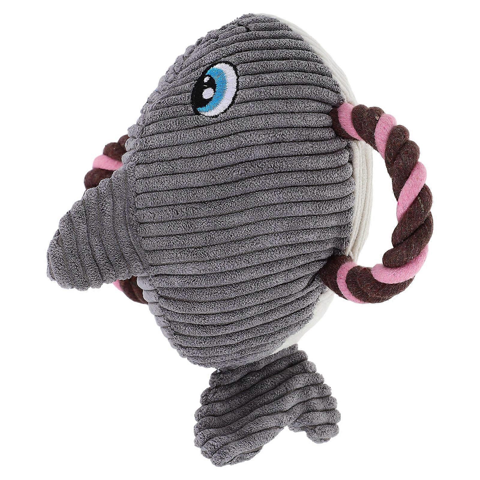Small Dog Squeaky Toy Plush Cartoon Animal Shape 23.00X18.0 Trapezoidal Anxiety Relief 1Set