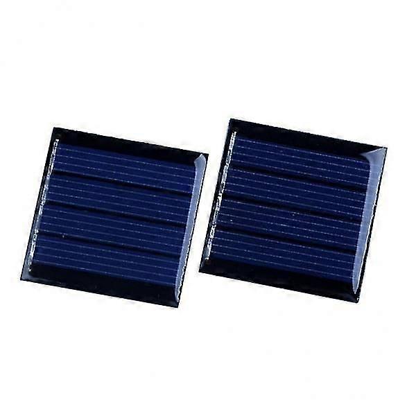 2x2Pieces 5.5V/2V 60mA Polycrystalline Solar Panel for DIY Model Airplane 2V