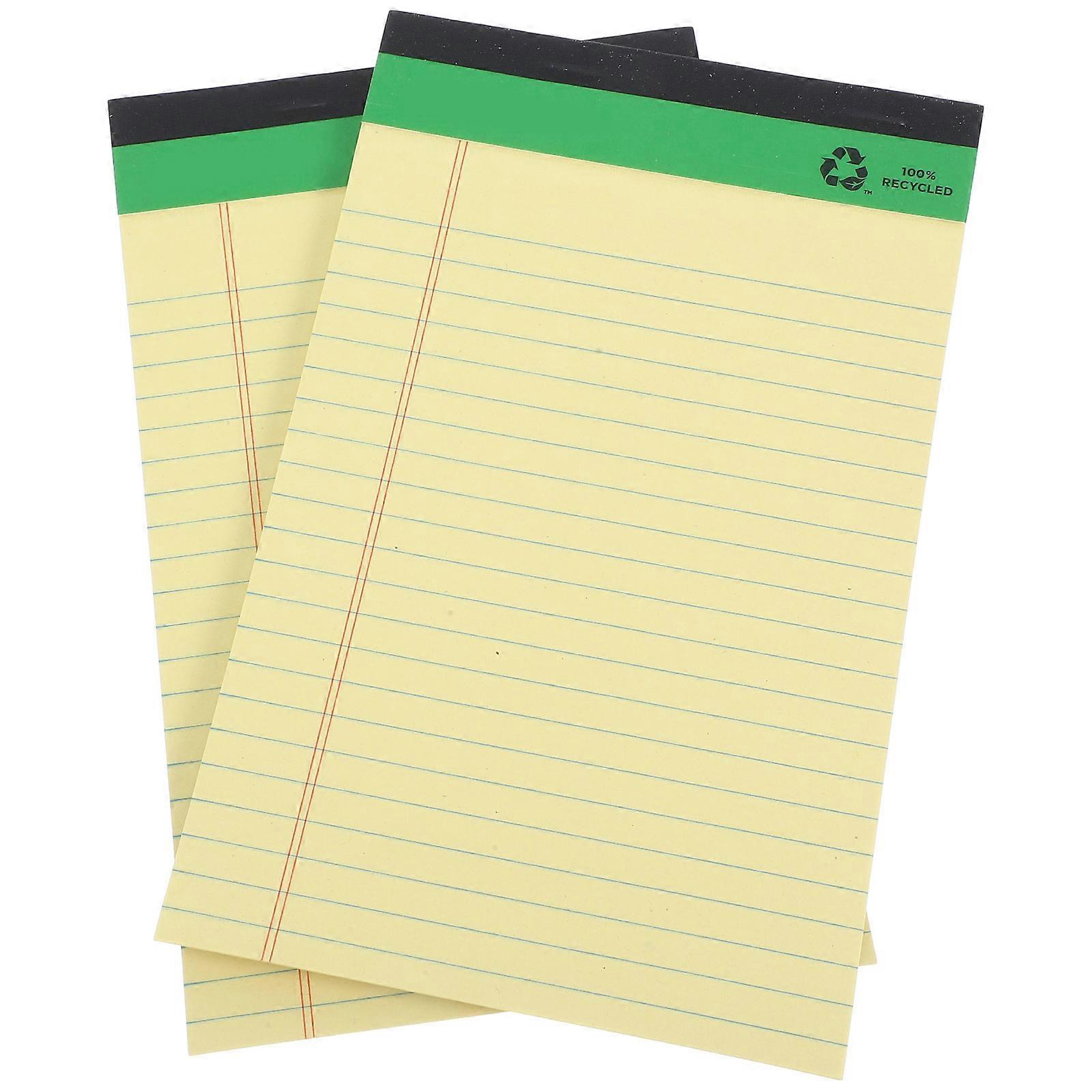 Pocket Memo Pads A5 Plan Agenda Schedule Students 20.00x12.00x1.10CM Writing Surface 2Pcs