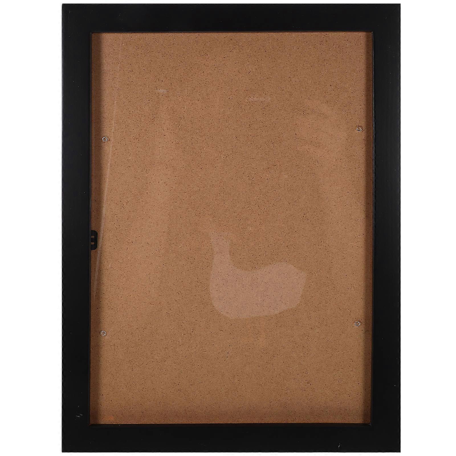 Photo Picture Frame Wall Mountable Home Supplies Black Rectangular A4 Artwork Accommodation 1Set