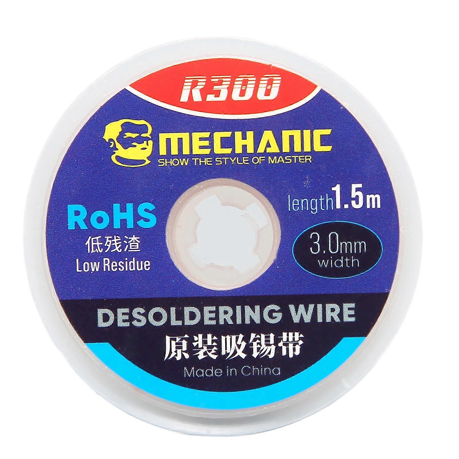 Fast Heat Conduction Desoldering Wire Powerful Cleaning Eco-Friendly Copper Solder Wick for Electronic PCB Board 1.5m 3mm