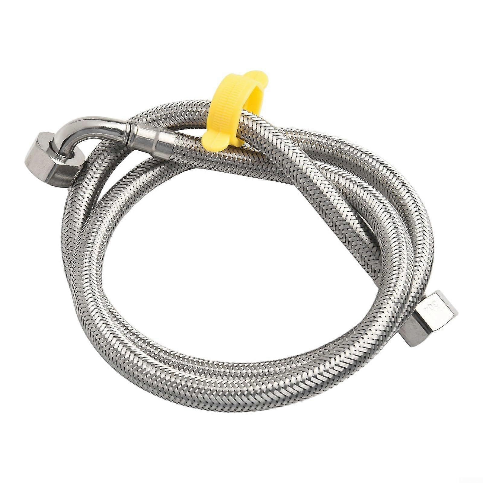 Flexible Pipe Connector for Sanitary Elbow Design Stainless Steel for Reliable Bathroom and Kitchen Use (100cm) 100 cm