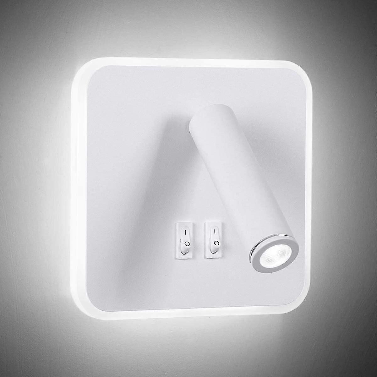 8W Modern LED Wall Light Wall Reading Light with 350 Swivel Switch 3W LED Wall Spotlight Indoor Wal