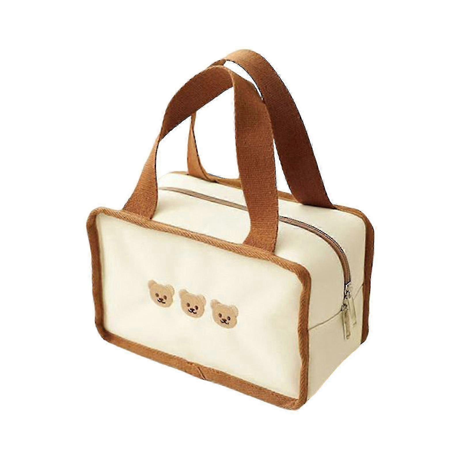 Large Capacity Waterproof Cartoon Bear Rabbit Bento Bag