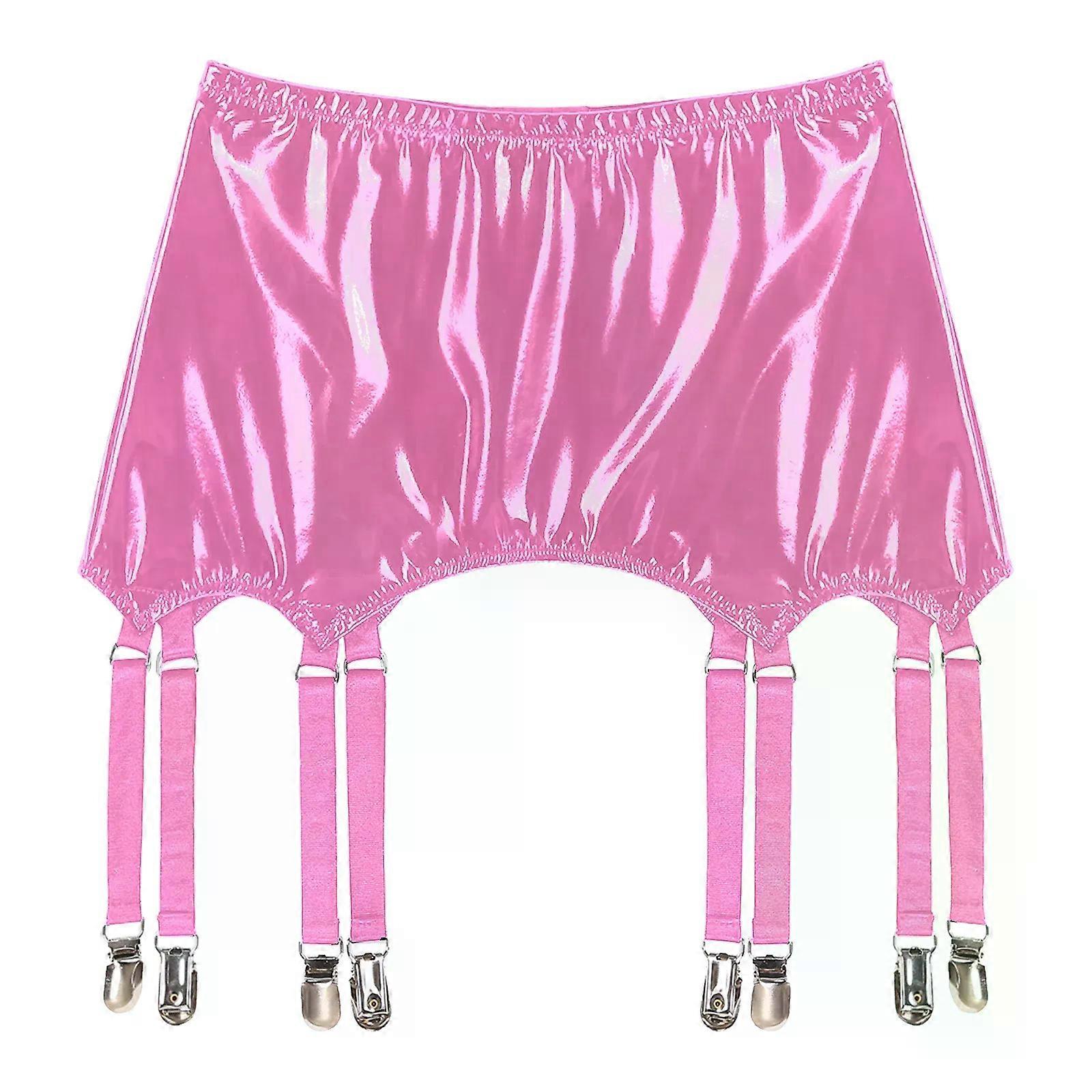 نسائي براءات اختراع الجلدية الأربطة مع مقاطع معدنية ملابس داخلية ملهى ليلي الهذيان حفلة القطب الرقص مرحلة الأداء زي ملابس النوم