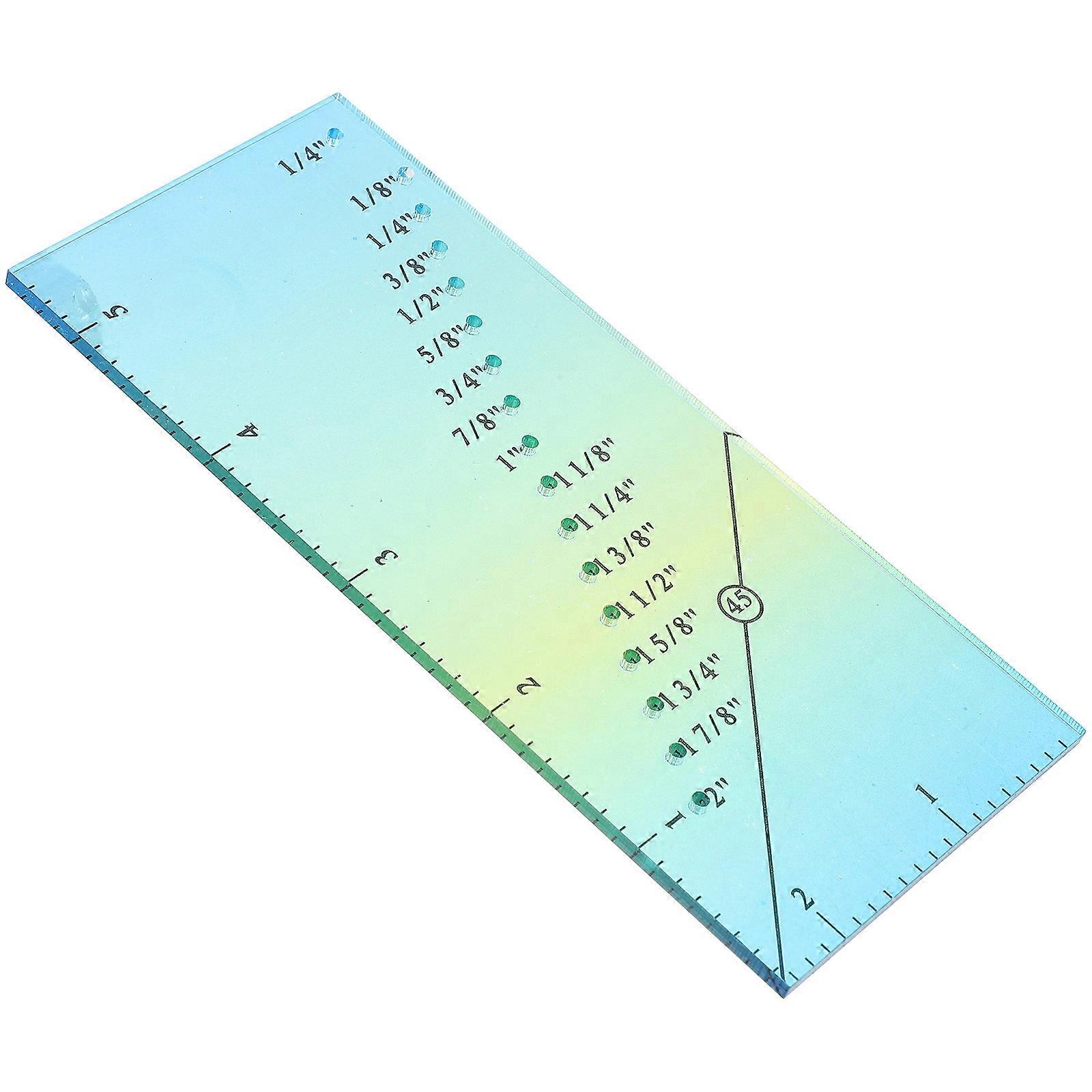 Quilting Seam Guide Ruler Sewing Machine Ruler Diy Fabric Sewing Ruler Handicraft Enthusiasts 1Set