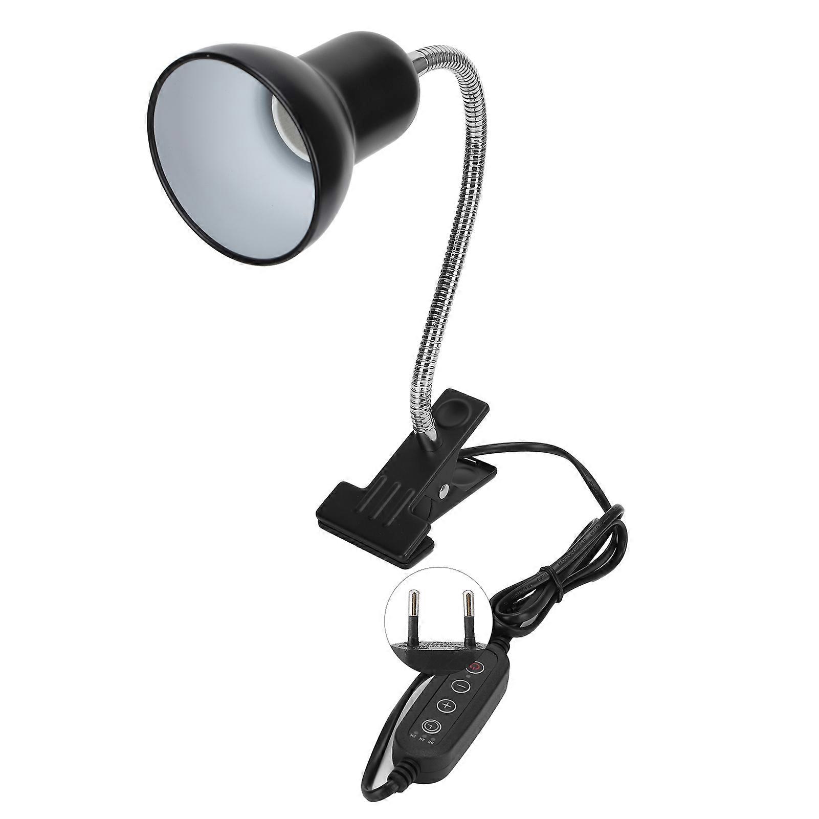 Reptile Sun Basking Lamp Clip on Bracket Metal Flexible Heating Light Clamp HolderEU Plug 220V
