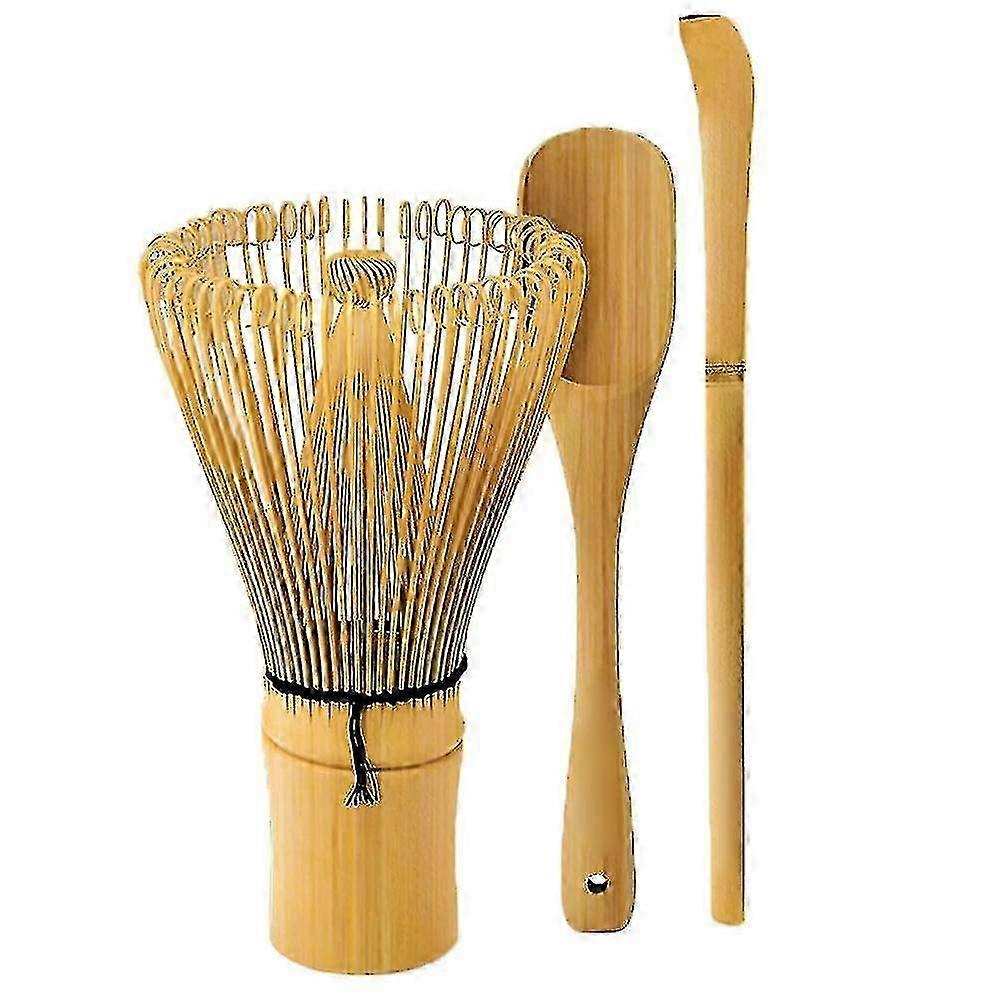 Authentic Bamboo Whisk & Spoon for Matcha Tea
