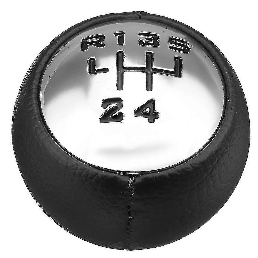 5 Speed PU Leather Gear Shift Knob Head for Suitable Models
