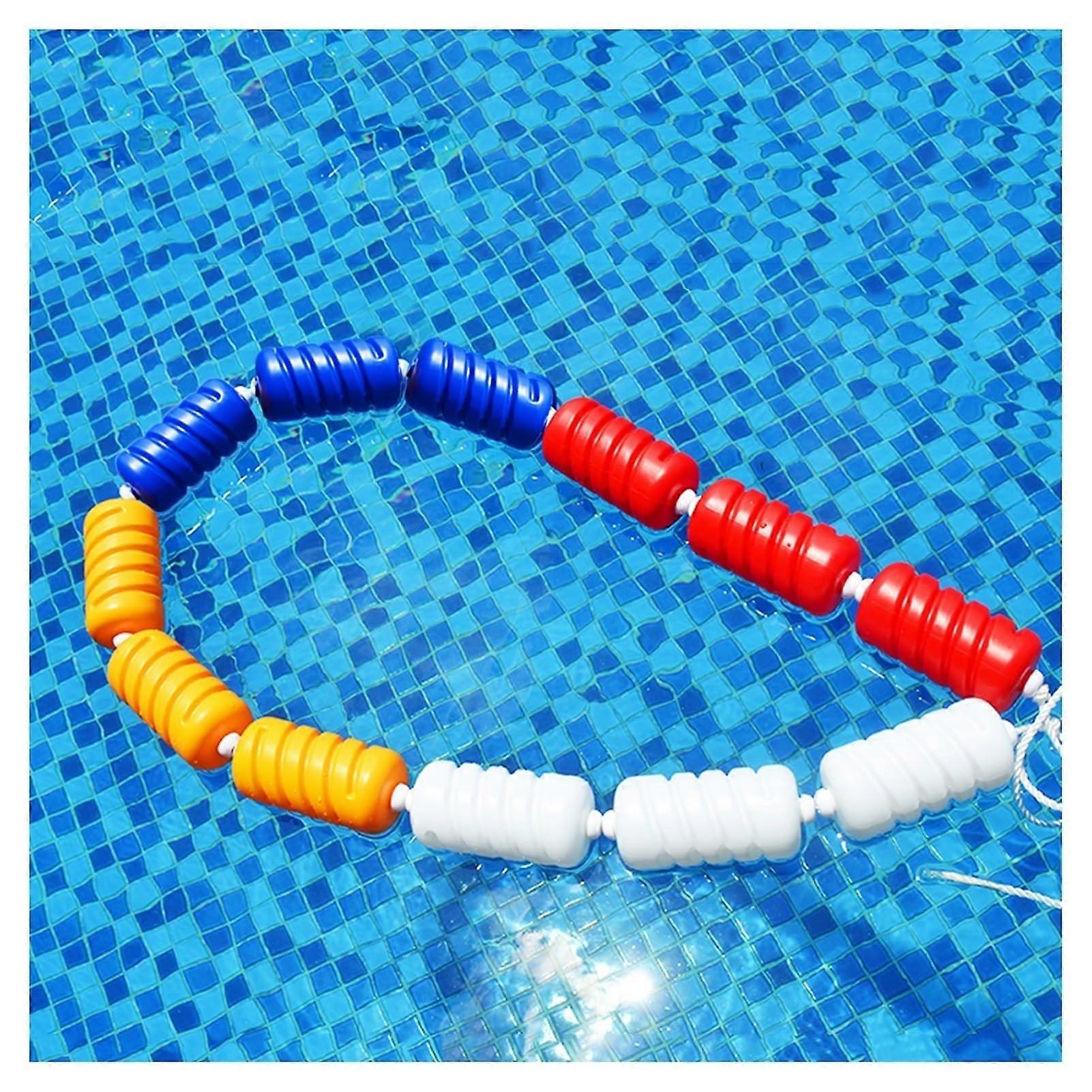 3,3 Bis 59 Foot Floating Pool Divider Rope, AntiWave Rope for Pools, Floating Line for InGround Pools (Nylon, 6m/20ft)