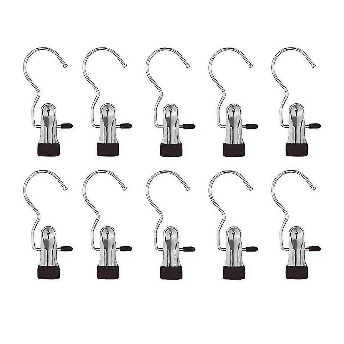For Laundry Hooks Hanging Clip Clothes,hat Pants Towel 10pc