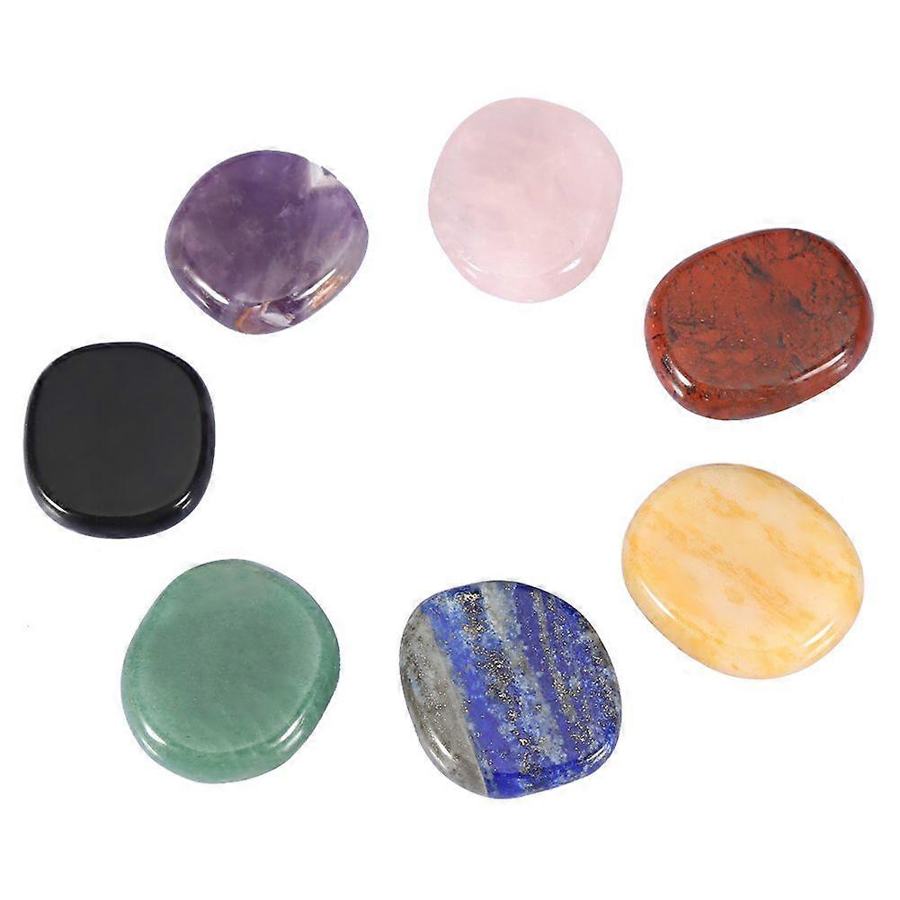 2025 Latest Model  7pcs Natural Thin Crystal Healing Stone Irregular Seven