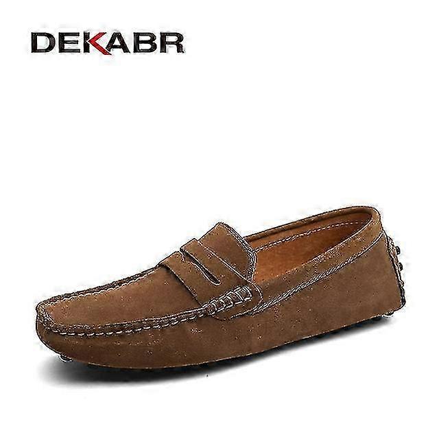 Μάρκα: Άνοιξη Καλοκαίρι Hot Sell Μοκασίνια Άνδρες Loafers Υψηλής ποιότητας γνήσια δερμάτινα παπούτσια Άνδρες Flats Ελαφριά παπούτσια οδήγησης Γυναίκες
