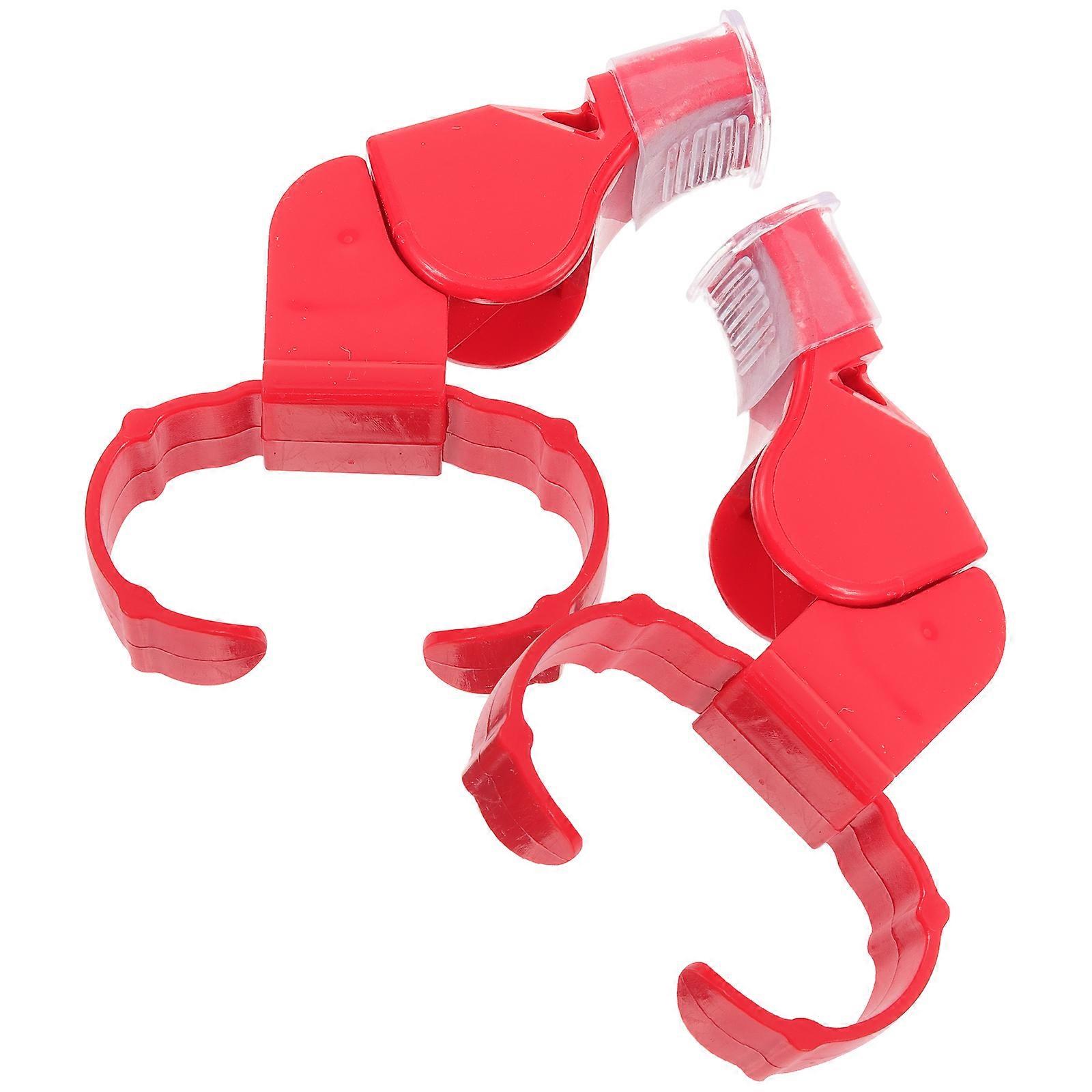Referee Whistle Safety Whistle for Referees Camping Red 9x5cm Basketball Official Whistles 2Pcs