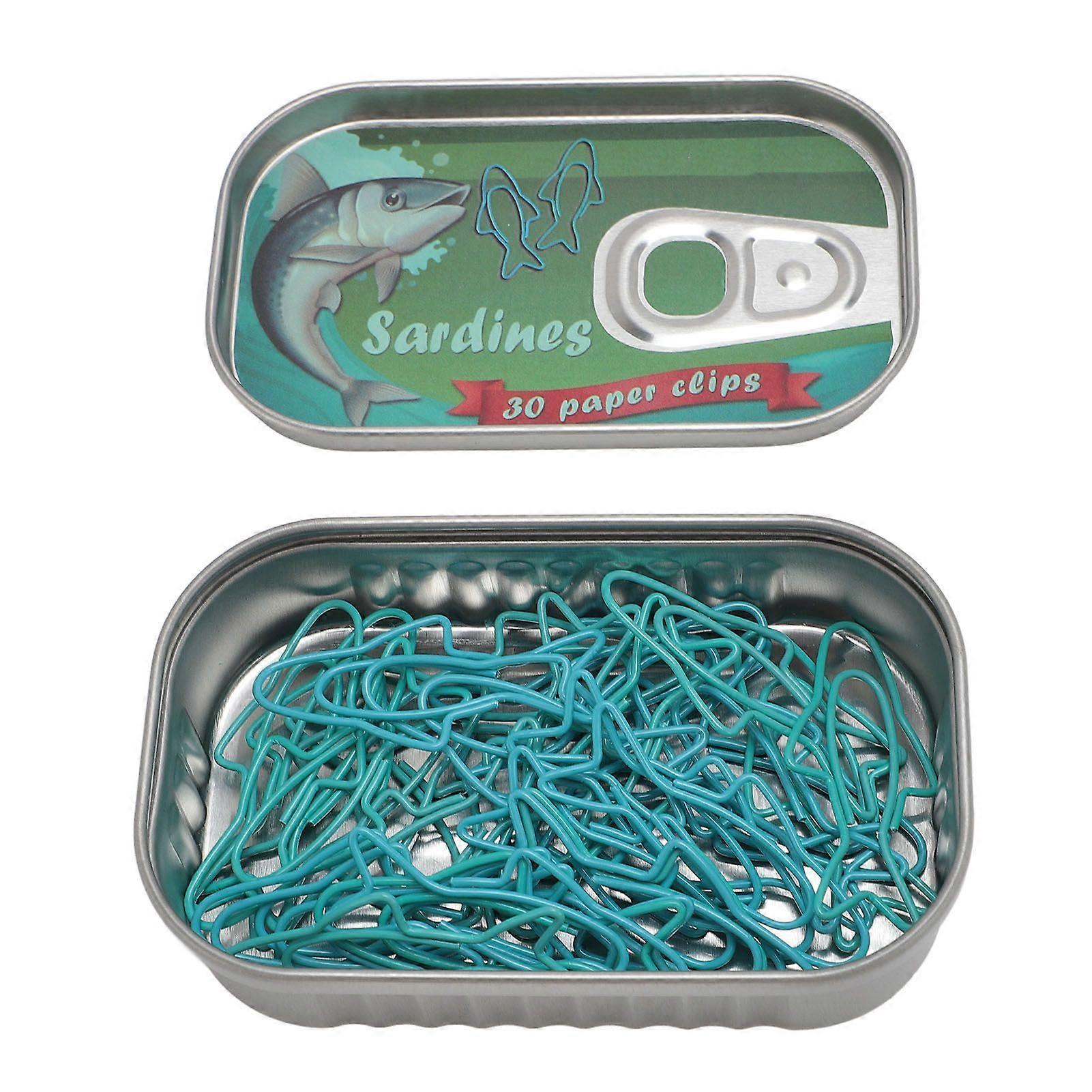 2025 dernier modèle 30 pcs poisson trombone bleu et eau vert forme mignonne