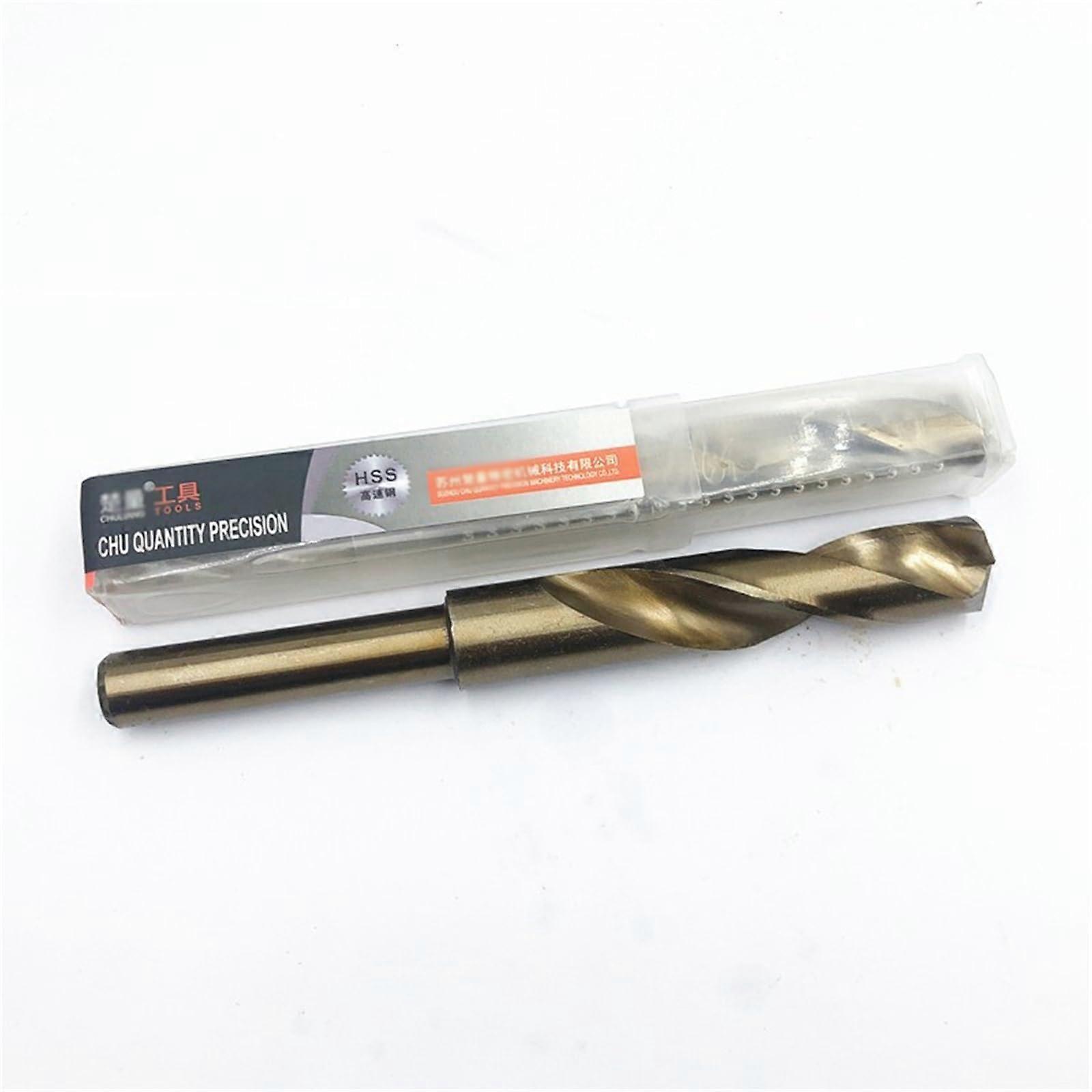 Spiral Drill Bit with Reduced Shank and 1/2 Inch Shank, 15.5mm Carbide Drill Bit for Stainless Steel and Alloy Metal
