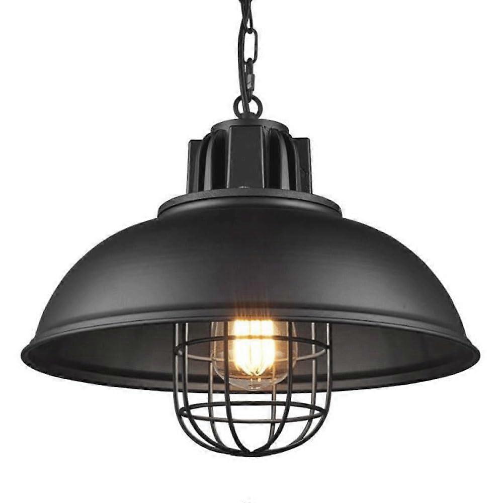 American industrialstyle iron pendant light, flushmounted ceiling fixture with E27 socket