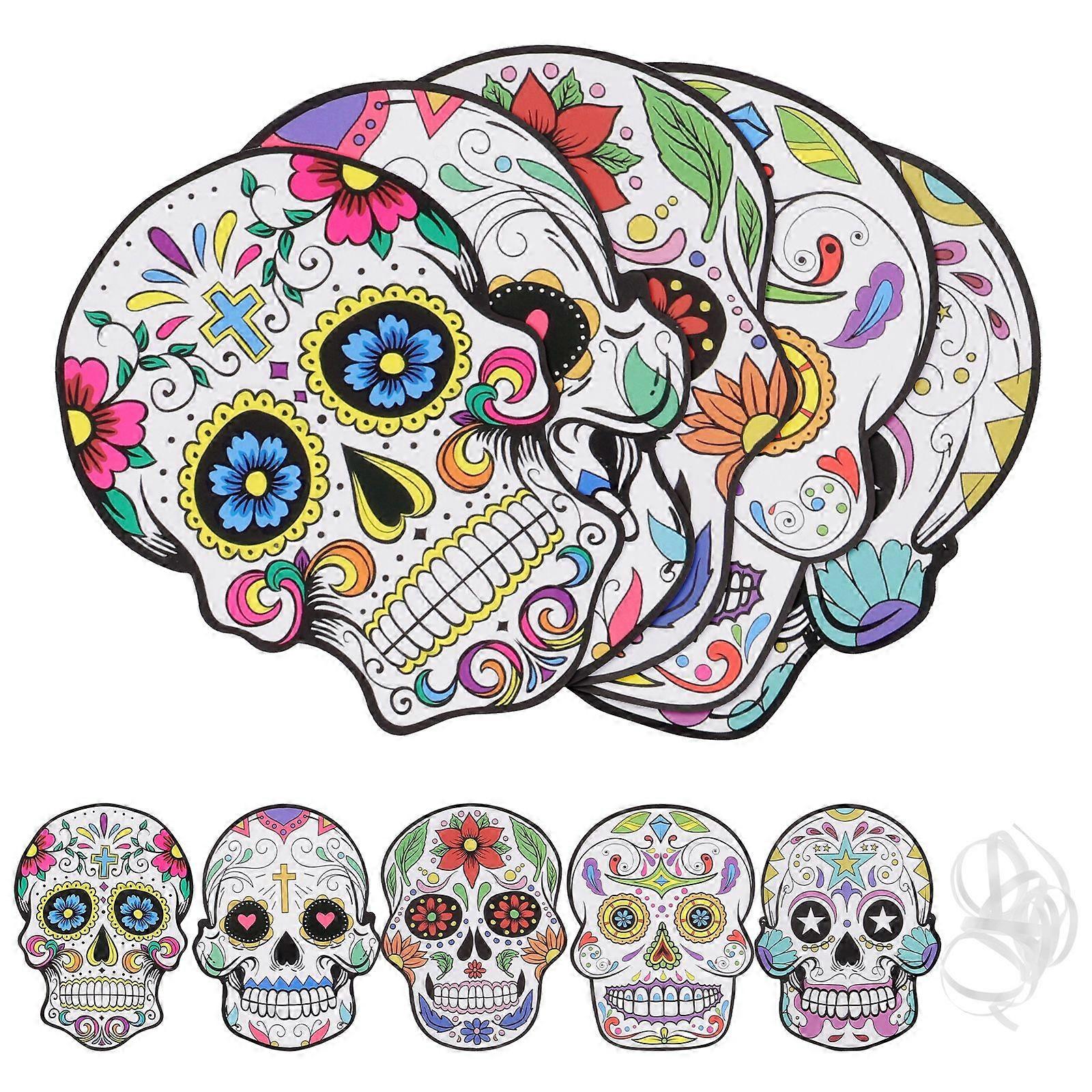 1 قطعة المكسيكية موضوع ورقة الديكور يوم الميت راية شنقا ديكور