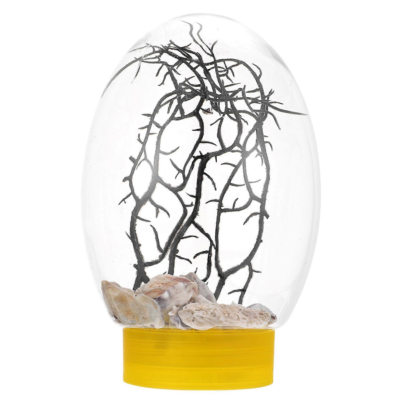 Mini Aquarium Betta Fish Small Tank Office Desk Suitable For Pet Owners Rectangular Shape 1Pack