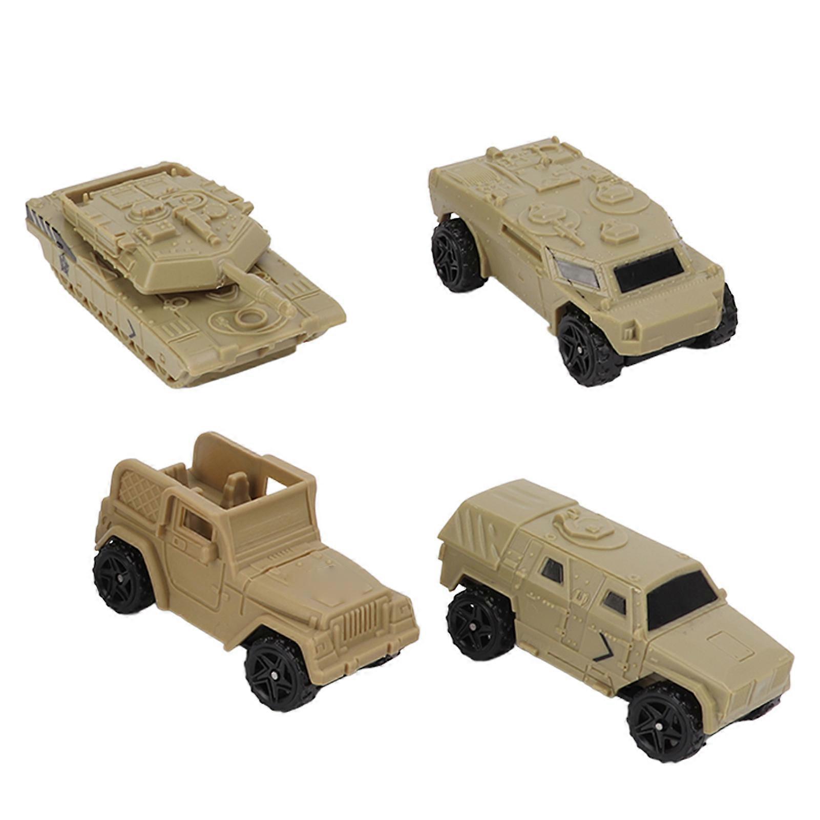 4pcs/set 1/64 Mini Construction Vehicles ABS Pull Back Engineering Truck for Kids Over 3 Years Old