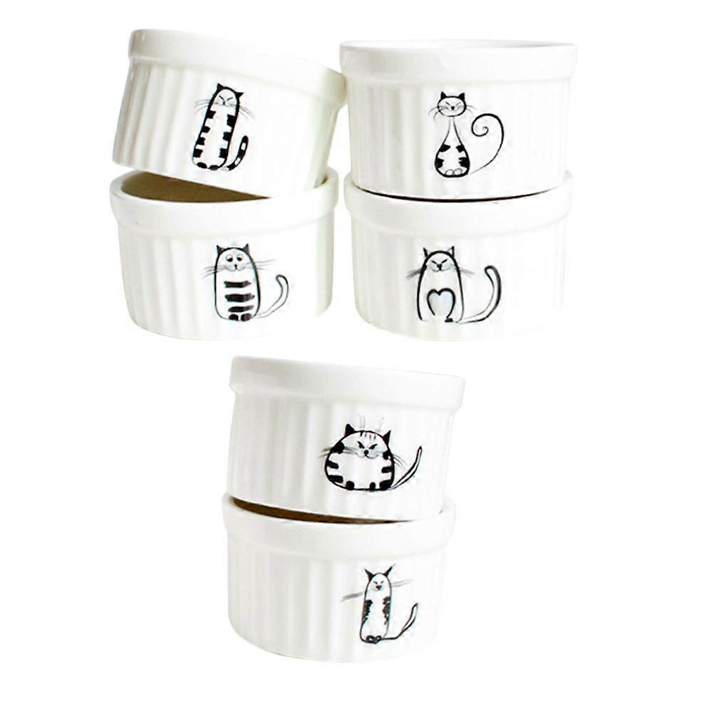 Ceramic Dessert Bowl Adorable Small Bowl For Home Baking With Non-Stick Surface 1Set