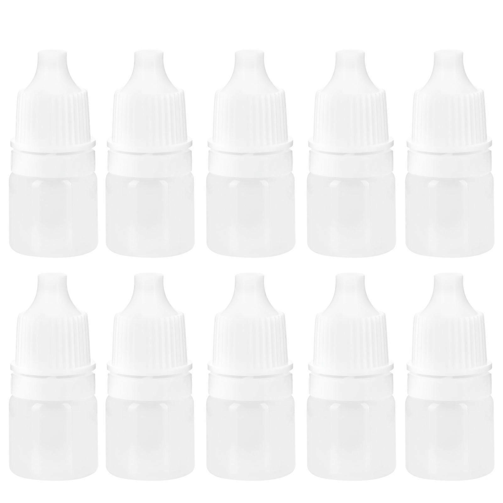 100PCS 2ml Empty Plastic Dropper Bottle Squeezable Refillable Bottle for Eye Drop Liquid