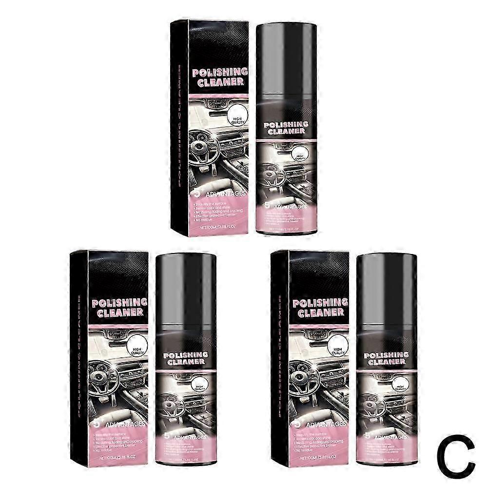 Detergente lucidante per interni auto, detergente e detailer per interni auto 100 ml / 3,4 OZ