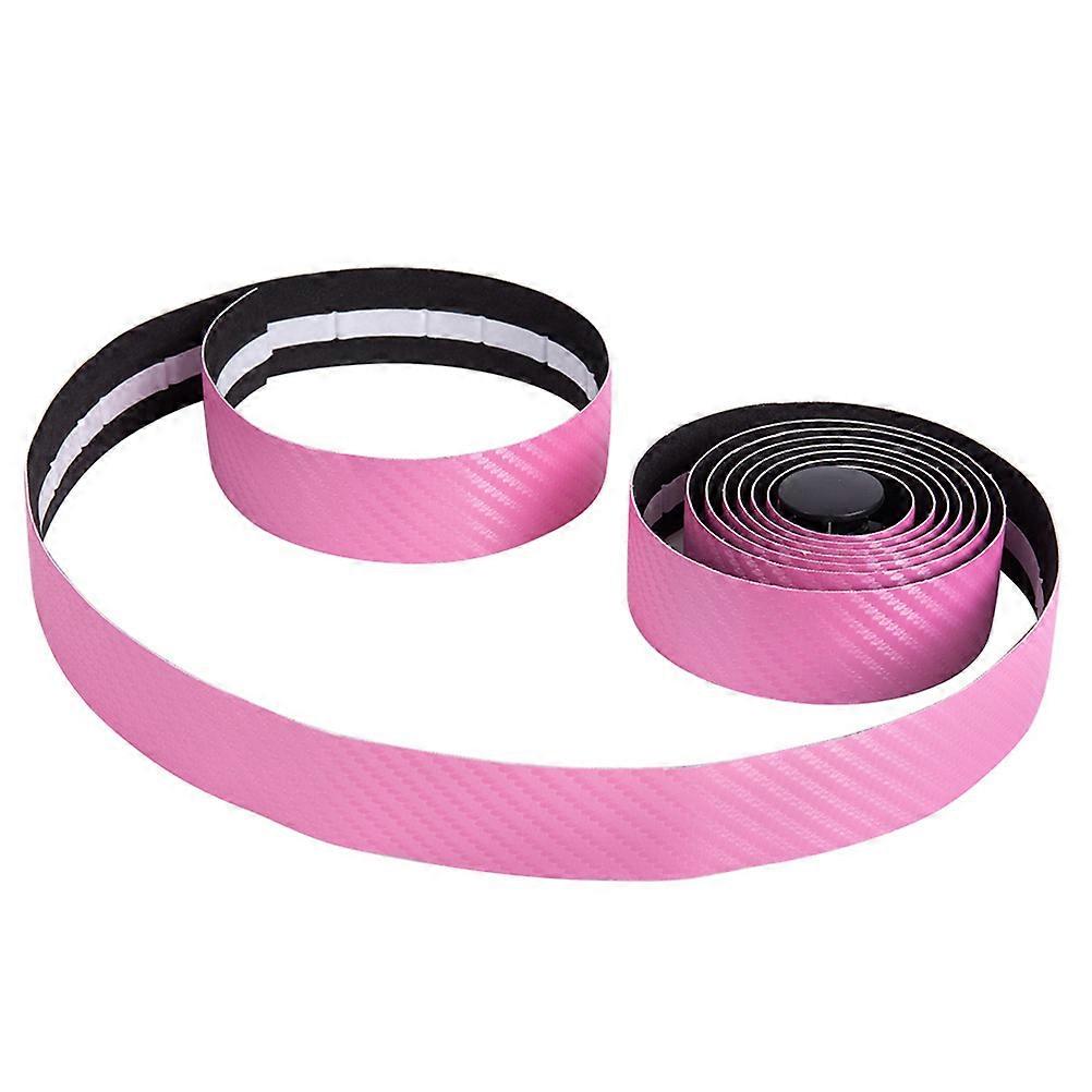 Bicycle Riding Handlebar Accessories Carbon Fiber Easy to Install Remove Pink Durable 2 Rolls