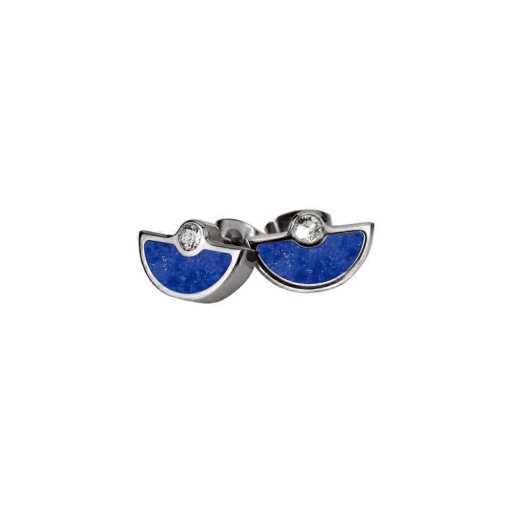 Jacques Lemans - Studs with lapis lazuli - S-O67D