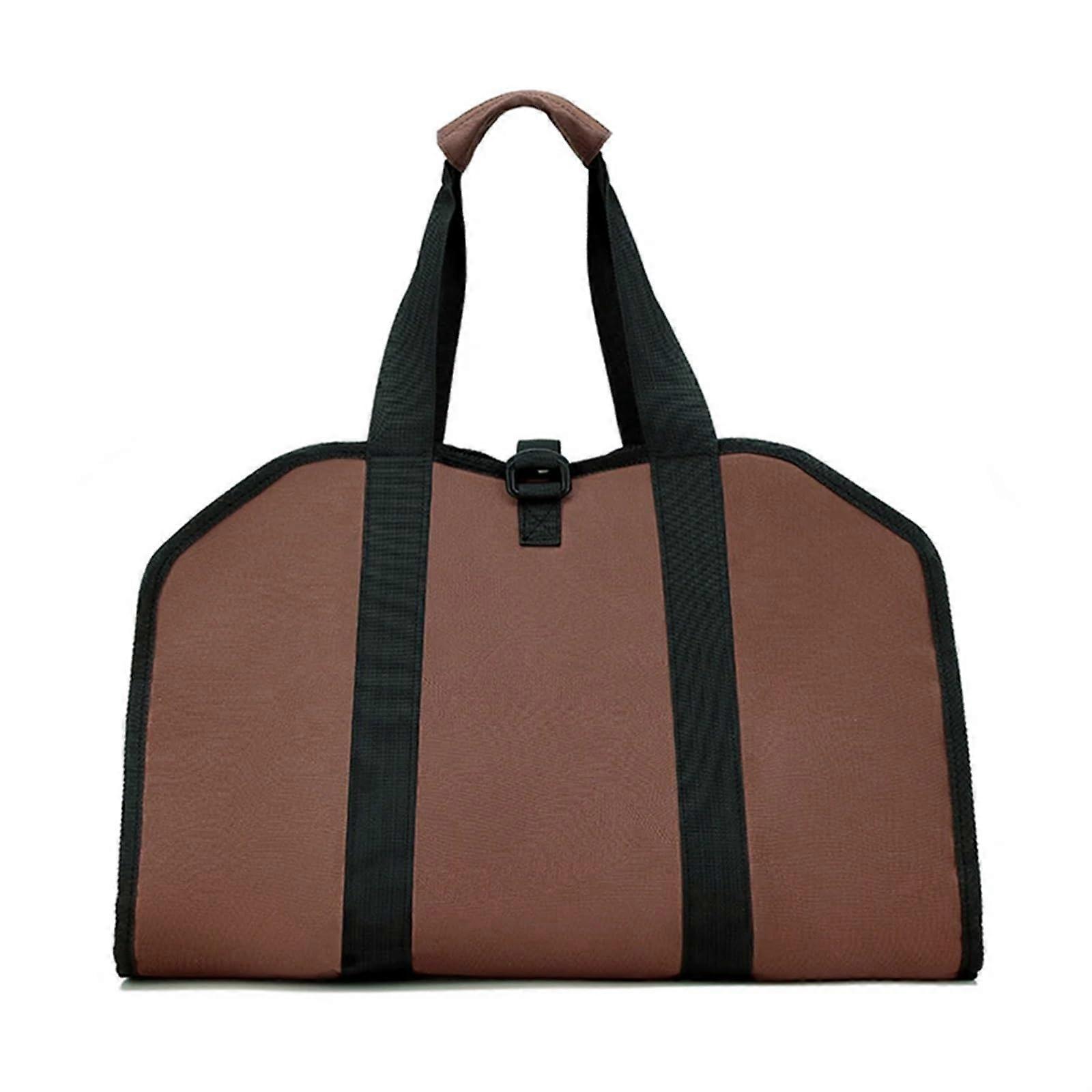 حقيبة تخزين خارجية ، حقيبة حمل مقاومة للماء للحطب ، سعة كبيرة (قهوة)