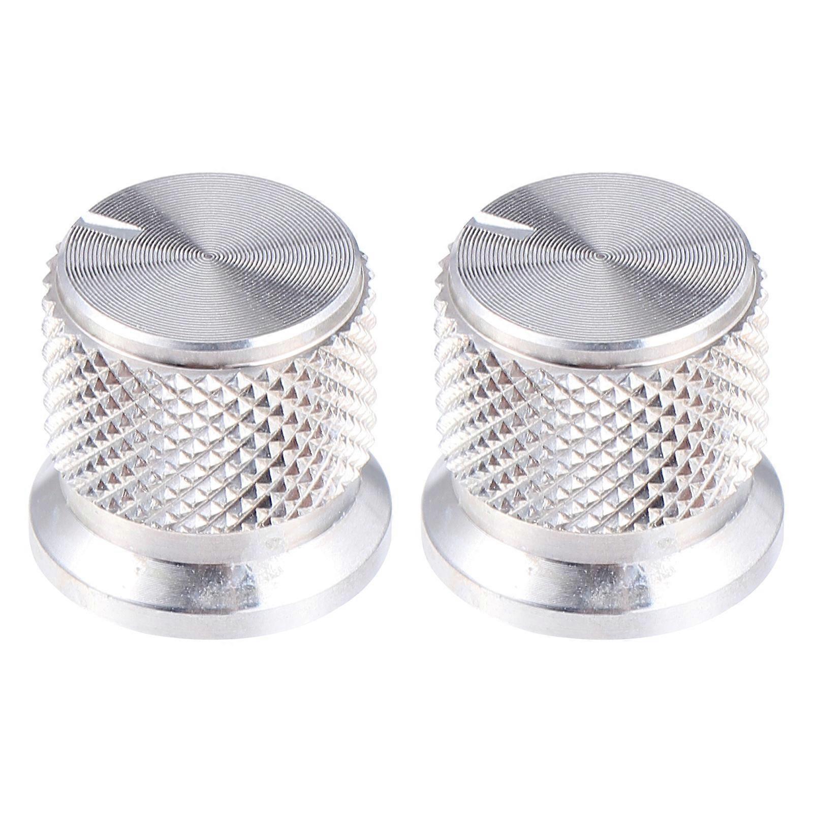 Knurled Bass Volume Tone Control Knobs for Electric Guitar Amplifier Effects Flat Top Design with Easy Installation for Guitar Speakers and