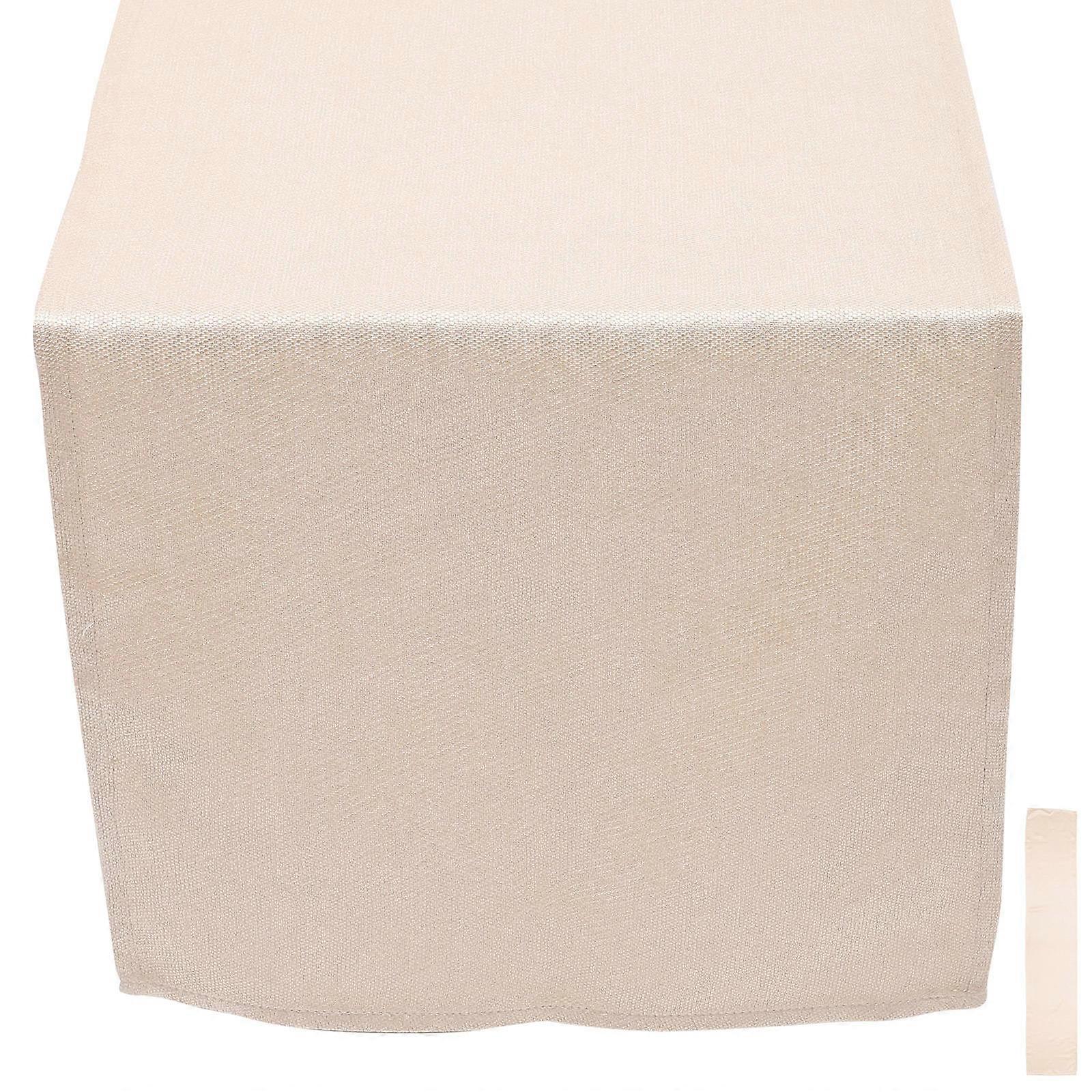 Rustic Farmhouse Table Runner Festive Decorations Beige Rectangular Simple Style 1Pack