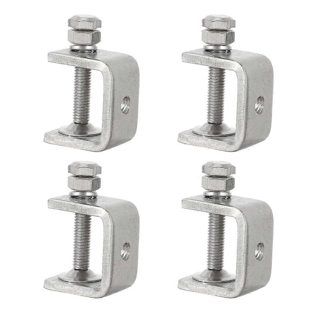 Stainless Steel Clamp C-Clamp Heavy Duty For Metal Processing Tools Home Improvement 4Pcs