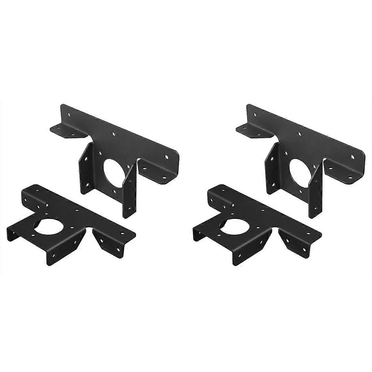4 Pack Heavy Duty Pergola Corner Brackets Extension 3-Way T Brackets for 4 x 4 Post Bracket Pergola