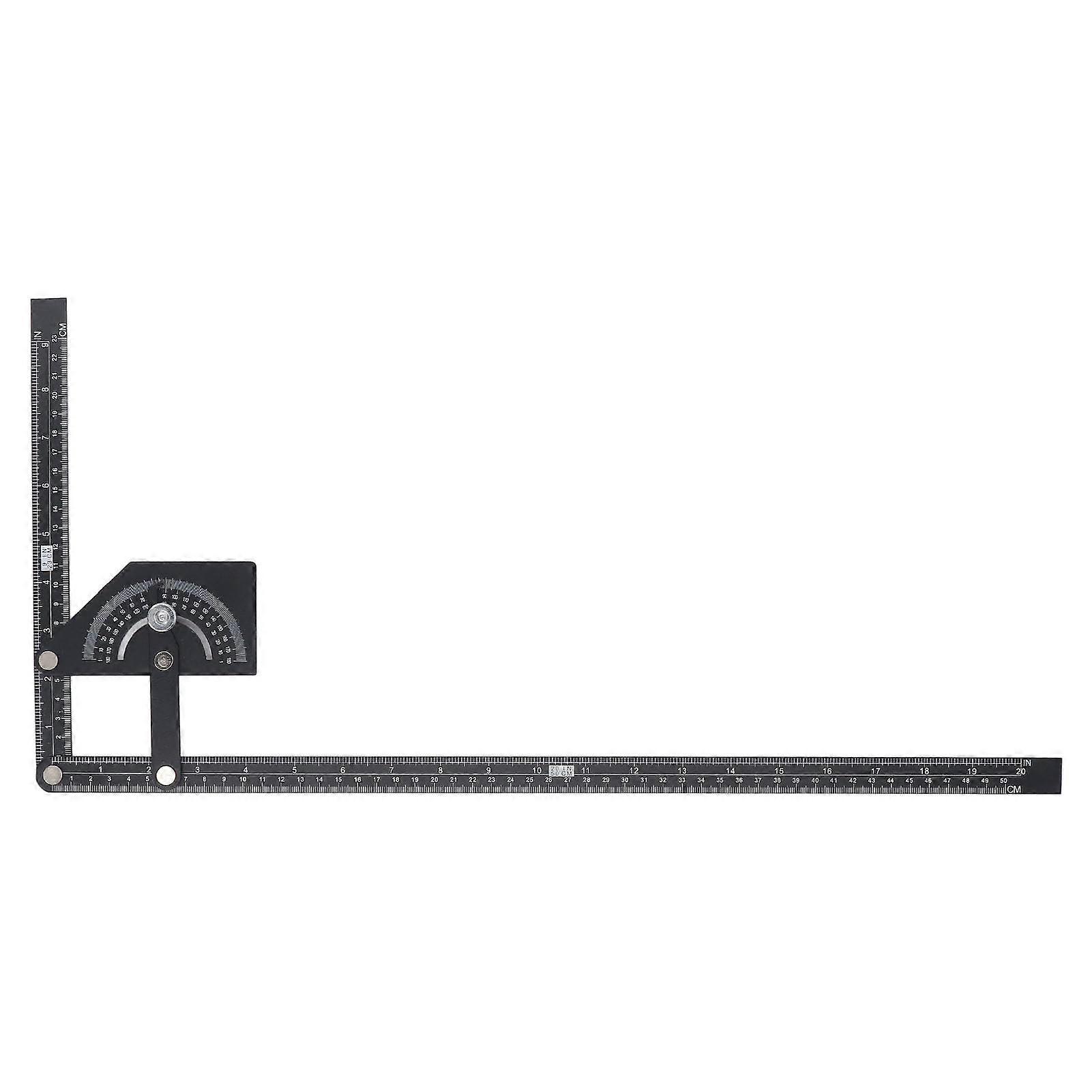 Universal Aluminum Angle Finder Protractor Ruler 0180 Degrees Woodworking Tool for Construction and Cabinet Making