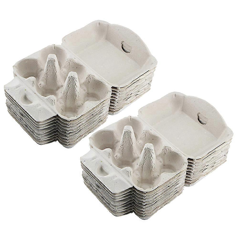 Egg Crates Stackable Egg Cartons Flats Duck Eggs 10.2x14.5cm Food-Grade Material Egg Organization 20Pcs