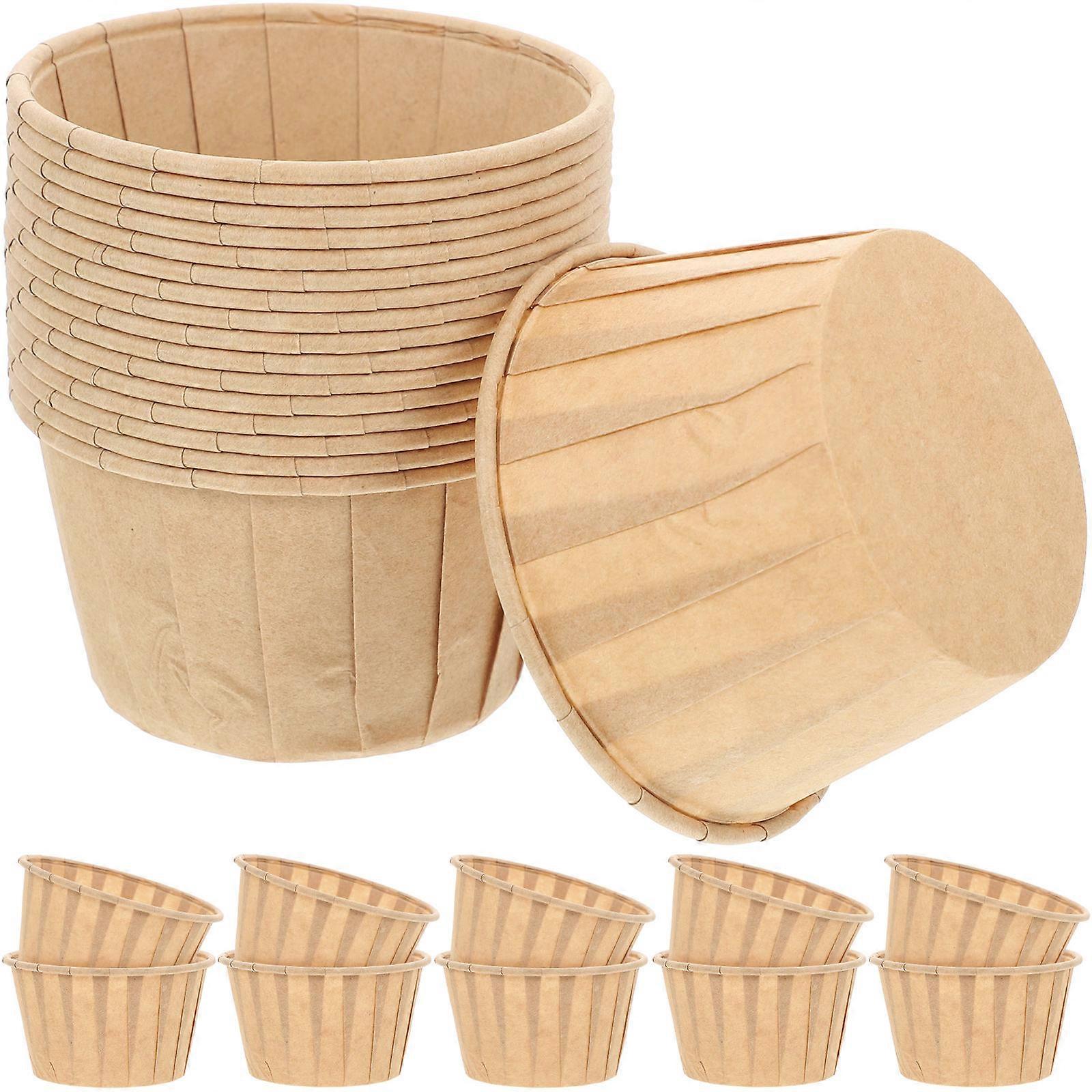 50pcs Thickened Disposable Cupcake Liners, High Temperature Resistant Baking Cups for Muffins, Greaseproof Muffin Wrappers for Home Baking
